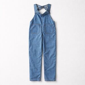 Denim Overalls with Button Accents medium